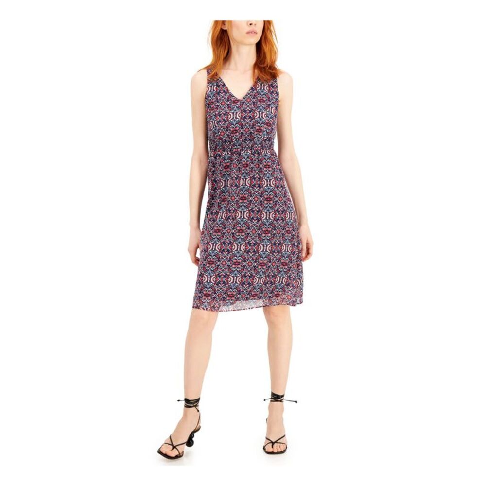INC DRESS Womens Stretch Lined V Neck Above The Knee Evening Sheath Dress